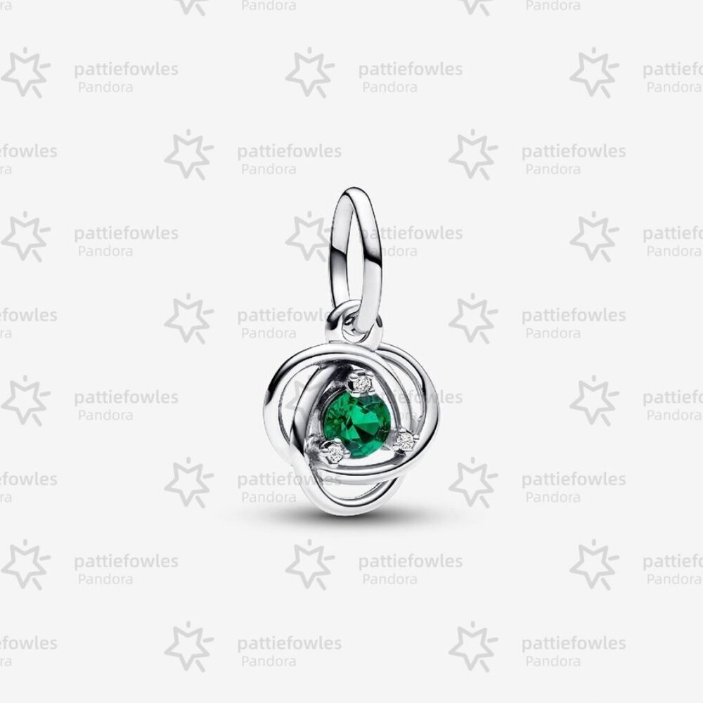 Pandora May Royal Green Eternity Circle Dangle Charm